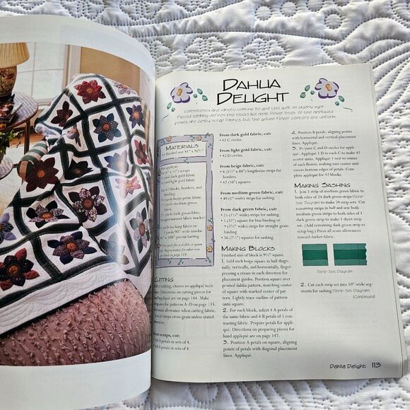 Quick & Easy Scrap Quilts Book By Leisure Arts, Softcover, 1995 Vintage - Picture 5 of 11